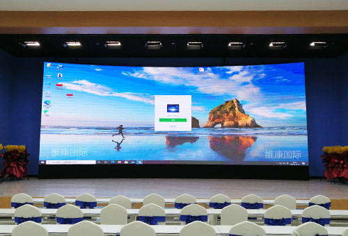 會議室led顯示屏解決方案,會議室led顯示屏效果圖
